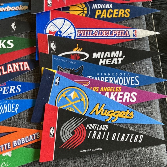 Mini basketball felt flags - Picture 5 of 9
